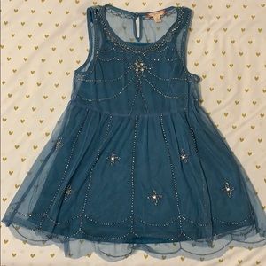 Beautiful blue jeweled blouse